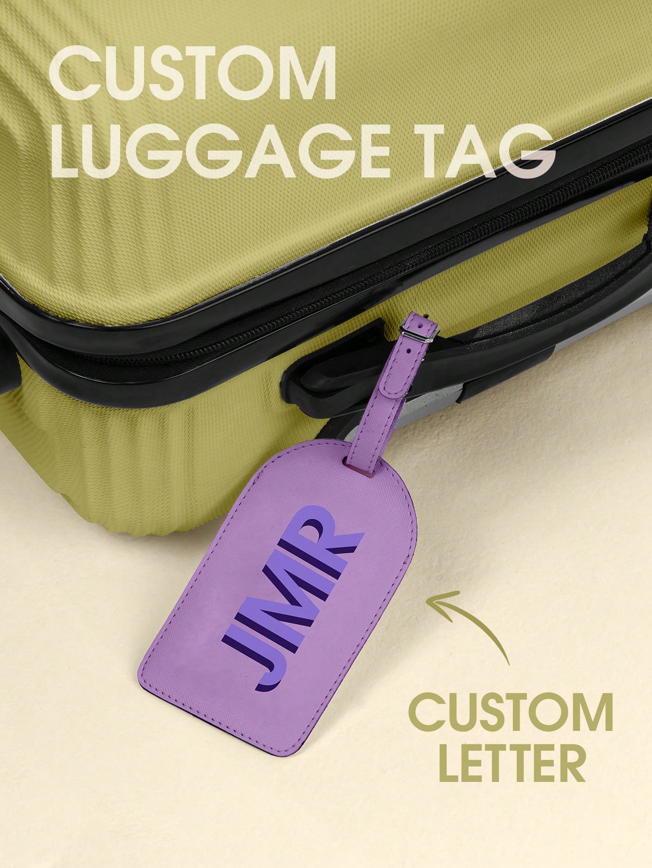 Travel Accessories And Bags - Etichetta per Bagagli Personalizzata con Iniziale,