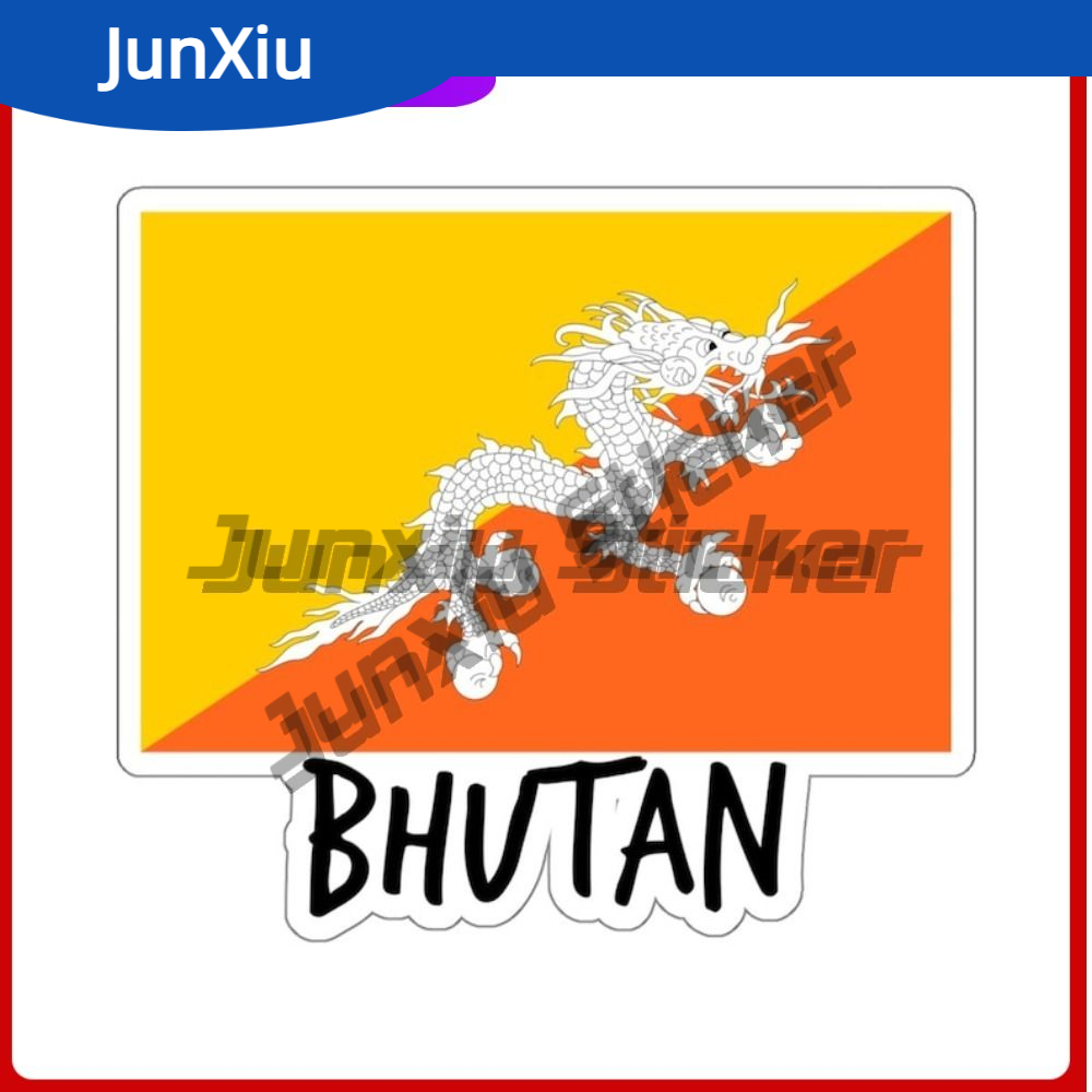 Sticker Luggage Decorative - Bandiera del Bhutan Avventura Adesivi da