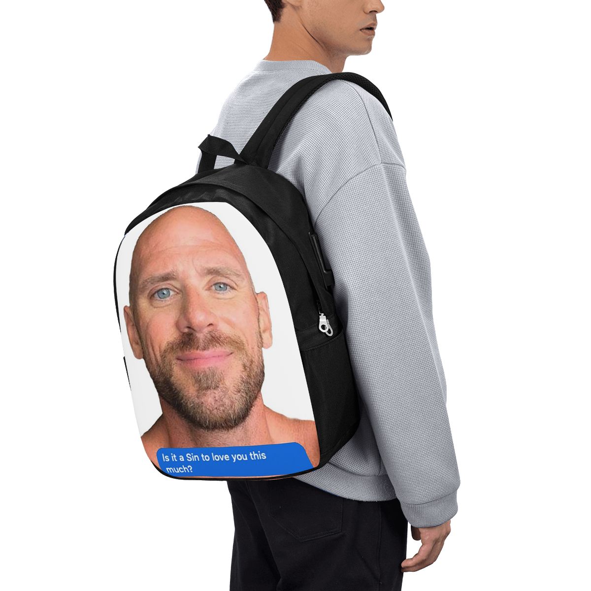 Travel Accessories For Men - Zaino Johnny Sins Flirty Text Bubble,