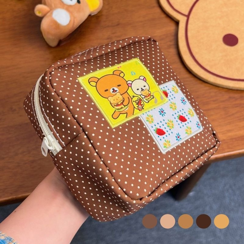 Travel Accessories And Bags - Borsa per cosmetici Kawaii Rilakkuma marrone
