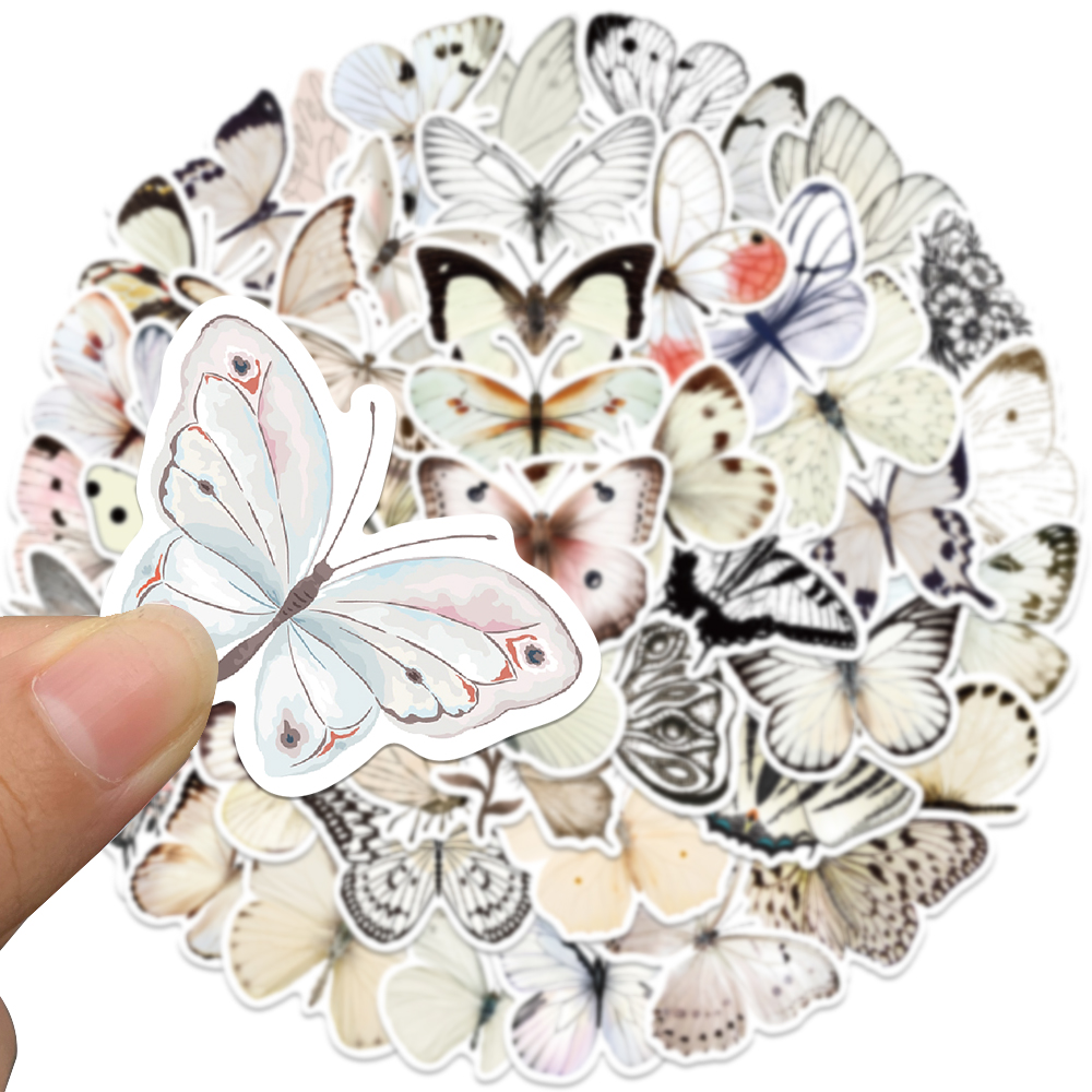 50 pezzi adesivo farfalla bian - Sticker Luggage Decorative recensione e prezzo