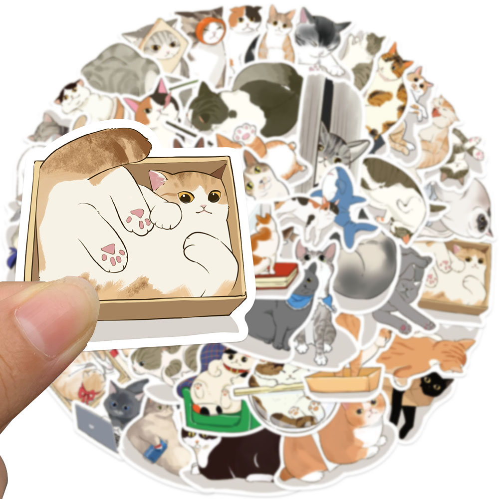50 pezzi carino labirinto gatt - Sticker Luggage Decorative recensione e prezzo