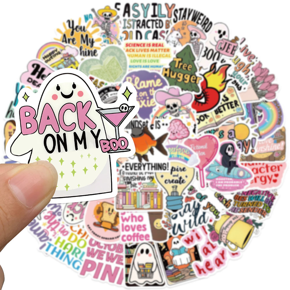 50 pezzi divertente cartone an - Sticker Luggage Decorative recensione e prezzo