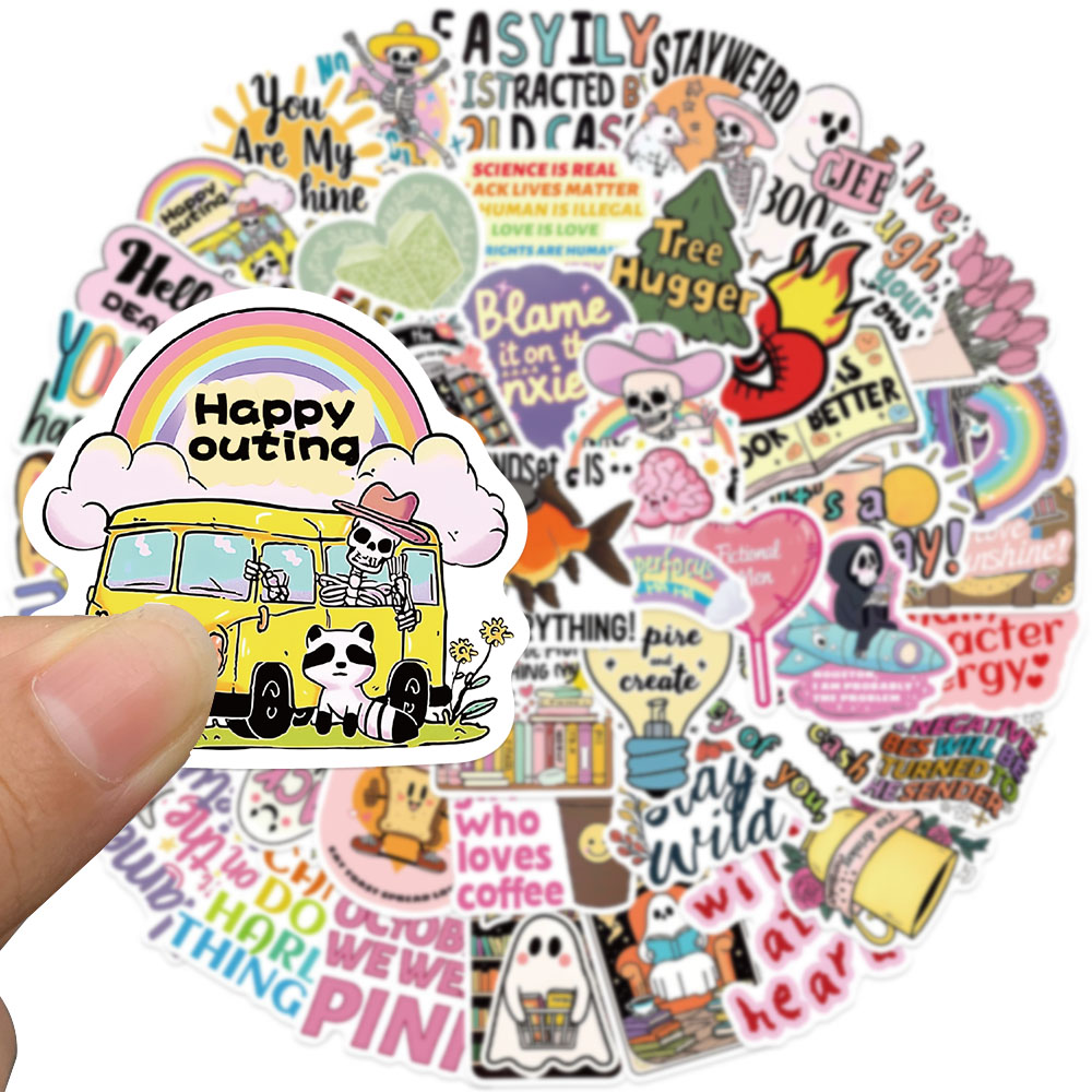 50 pezzi divertente cartone an - Sticker Luggage Decorative recensione e prezzo